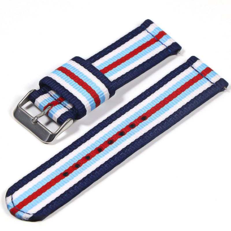 22mm watch strap For Samsung Galaxy watch 46mm 42mm Active2 Active1 Gear S3 frontier Sports nylon nato strap
