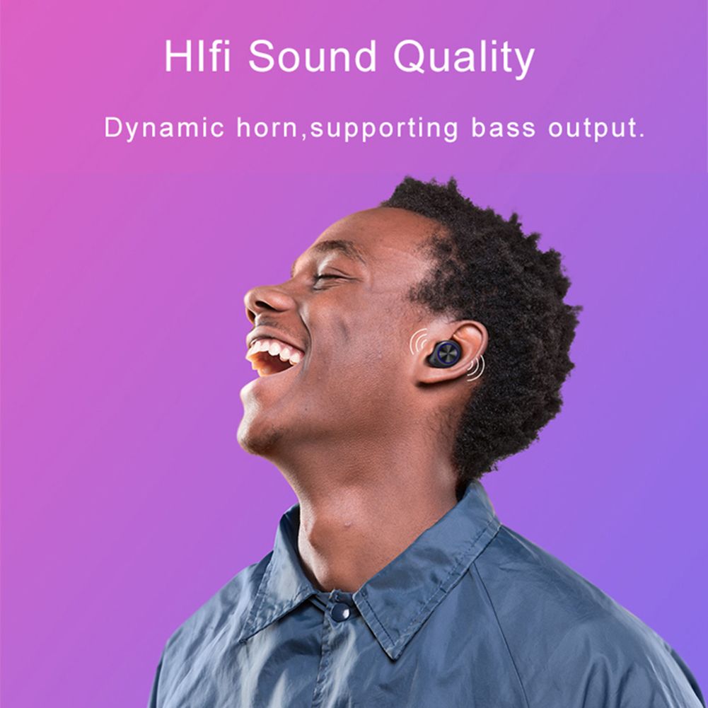 TW80 Bluetooth 5.0 TWS Stereo Digital Display In-Ear Wireless Earphones Earbuds