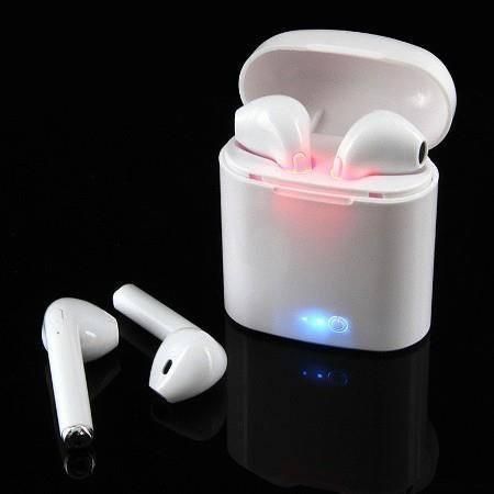 HBQ I7S TWS Double Dual Wireless 4.1 Bluetooth Earphone With Power Case