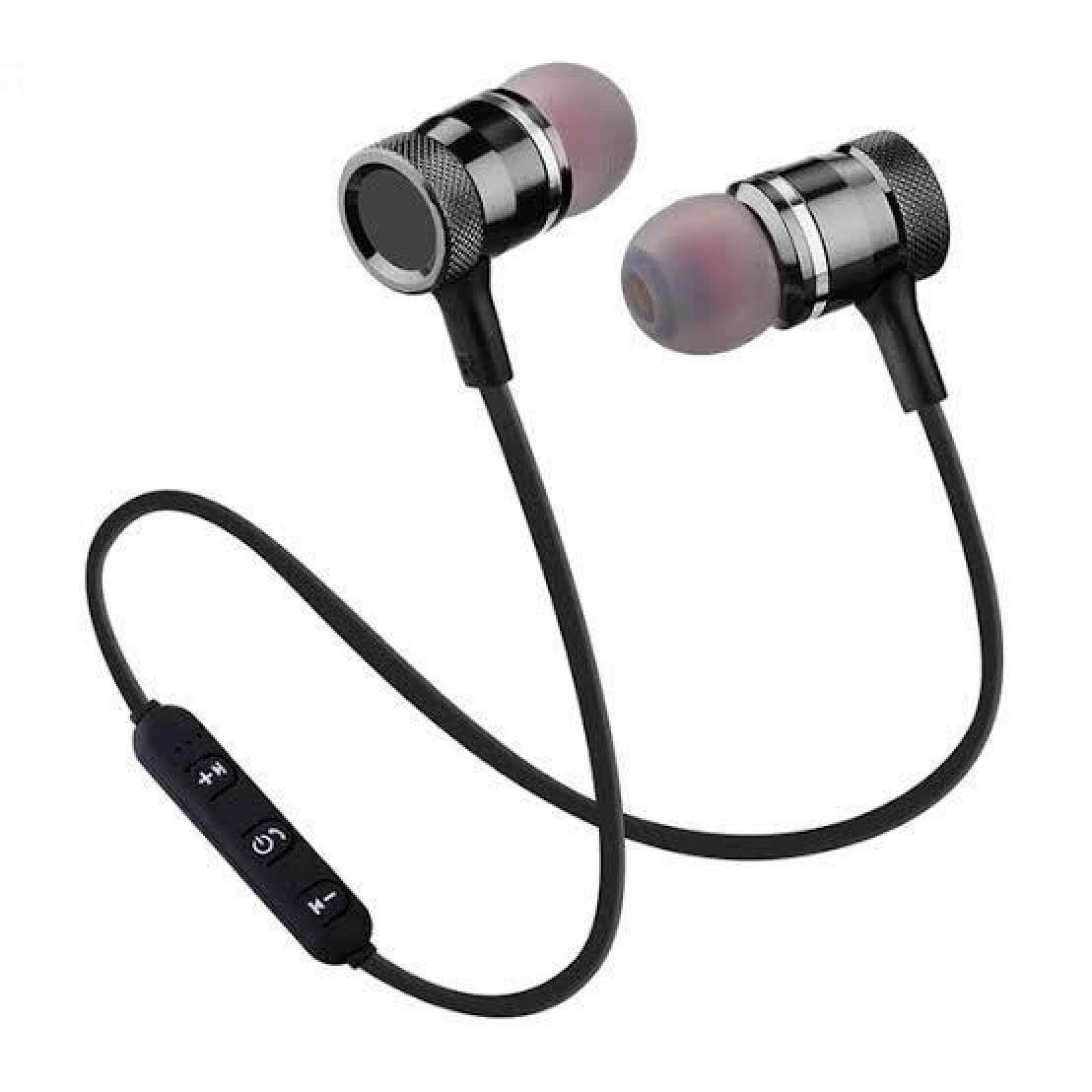 Wireless Sports Bluetooth Magnet Earphone Bluetooth Headset with Mic - Black Wireless Sports Bluetooth Magnet Earphone Bluetooth Headset with Mic - Black