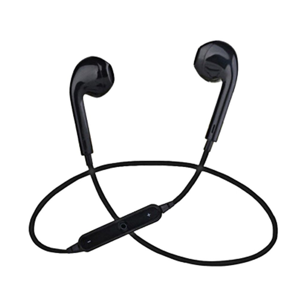 S6 Mini Stylish Headset High Sound Effect Music Wireless Sports Earphones Black