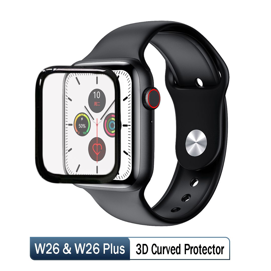 W26 / W26+ smart watch screen protector 44mm full curved 3D Soft Protective Film