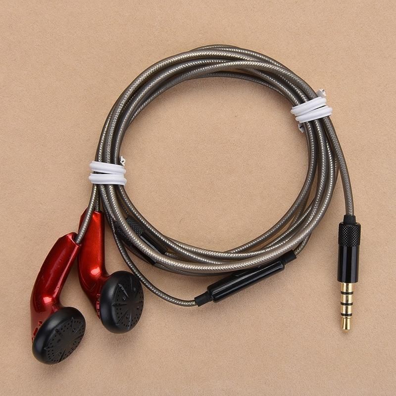 DIY MX500 Heavy Bass Flat Head Earphone Earbuds with Mic