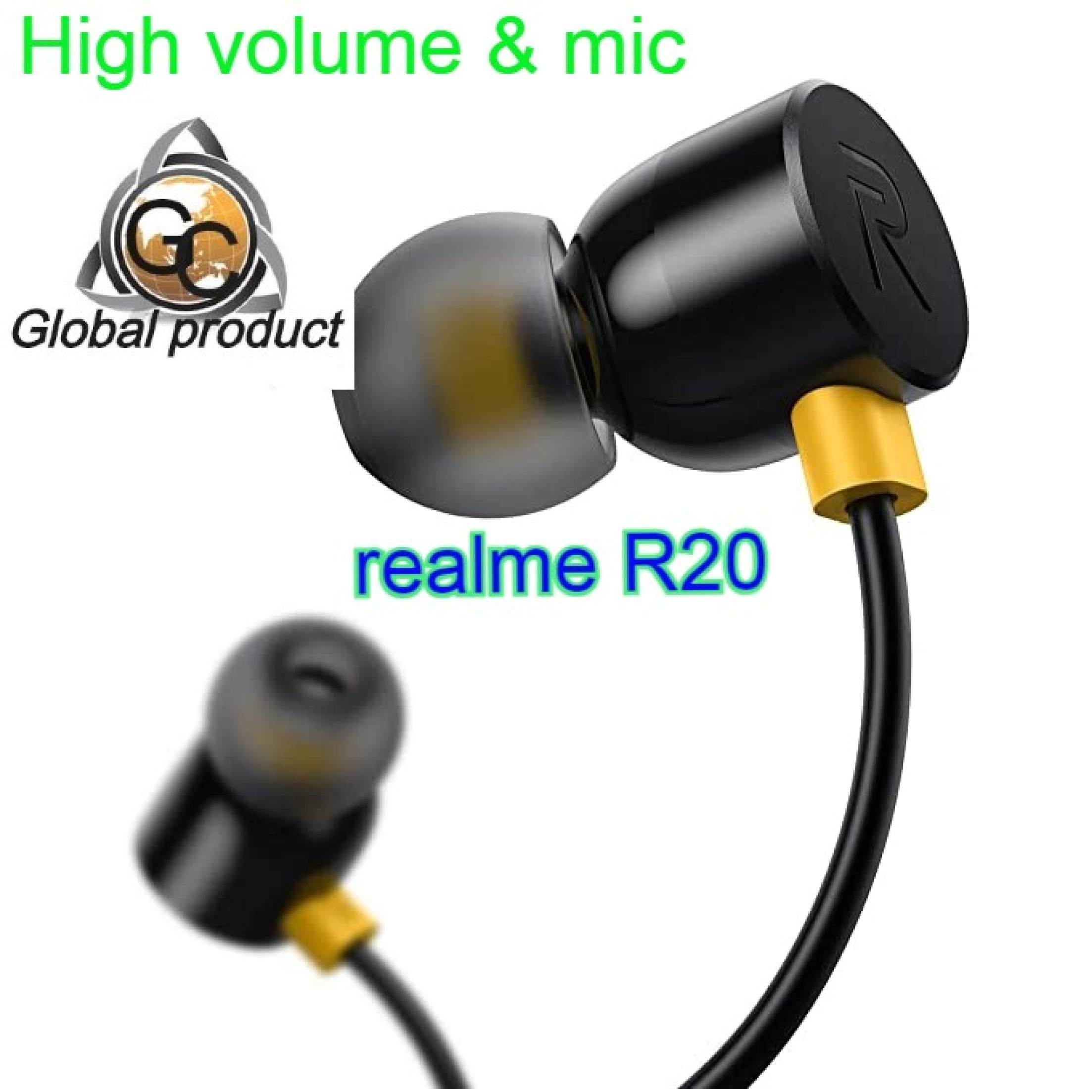 Realme Buds R20 heavy bass & mic 3.5MM In-Ear Earphones - Headphone - Headphone