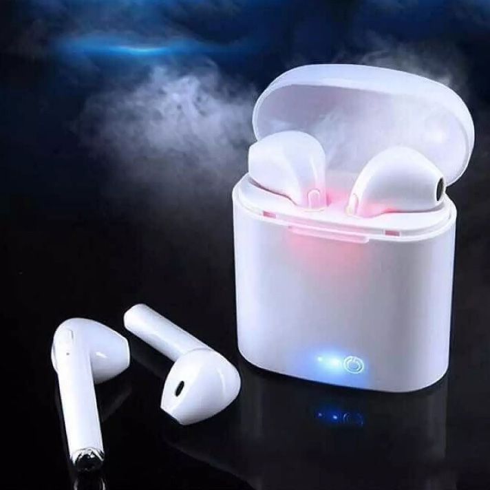 i7S TWS Double Dual Mini Wireless 4.1 Bluetooth Earphone With Power Case - White