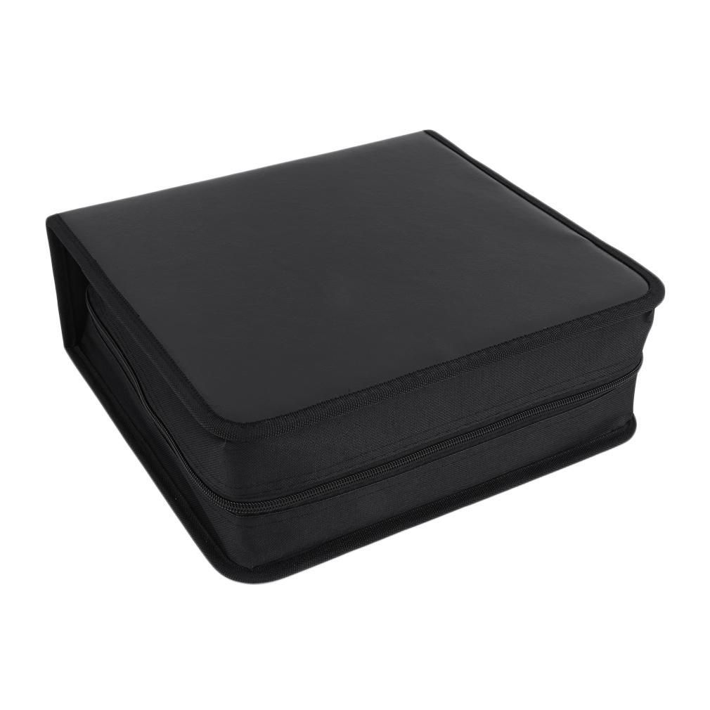 High Grade PU Leather 400 Disc CD DVD Storage Holder Carry Case Bag Organizer