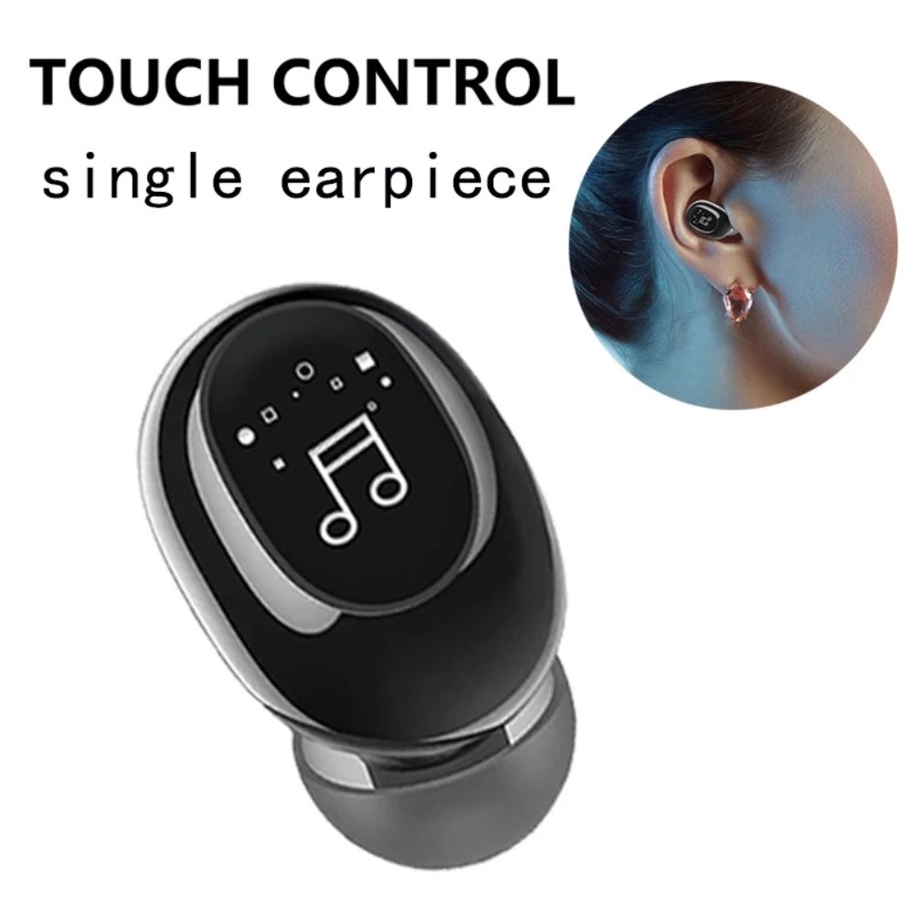 NYT In Stock F911 In-Ear Mini Ture Wireless Earphone Invisible Tounch Control Bluetooth-Compatible Headphone Stereo Earbud Headset High Quality Plug And Play