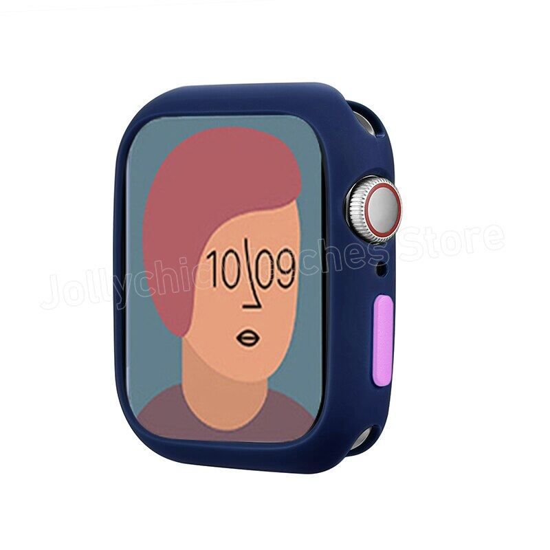 Candy Soft Silicone Case For AApple Watch 7 6 SE 5 4 3 2 45Mm 41MM 45MM 42Mm 38 Cover Protection Shell For i watch 4 5 6 SE 44Mm 40Mm Bumper