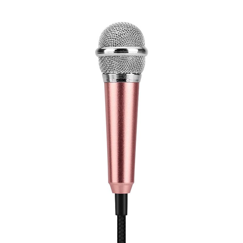 FONKEN Mini Microphone For  Portable Cellphone Mic 3.5mm Cellphone Microfone Andriod Phone  Mikrofon Metal blue