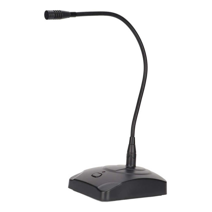 Sala Meng Gooseneck Condenser Microphone Desktop Omnidirectional Mic with Mute Button for Conference Network Speech Broadcast