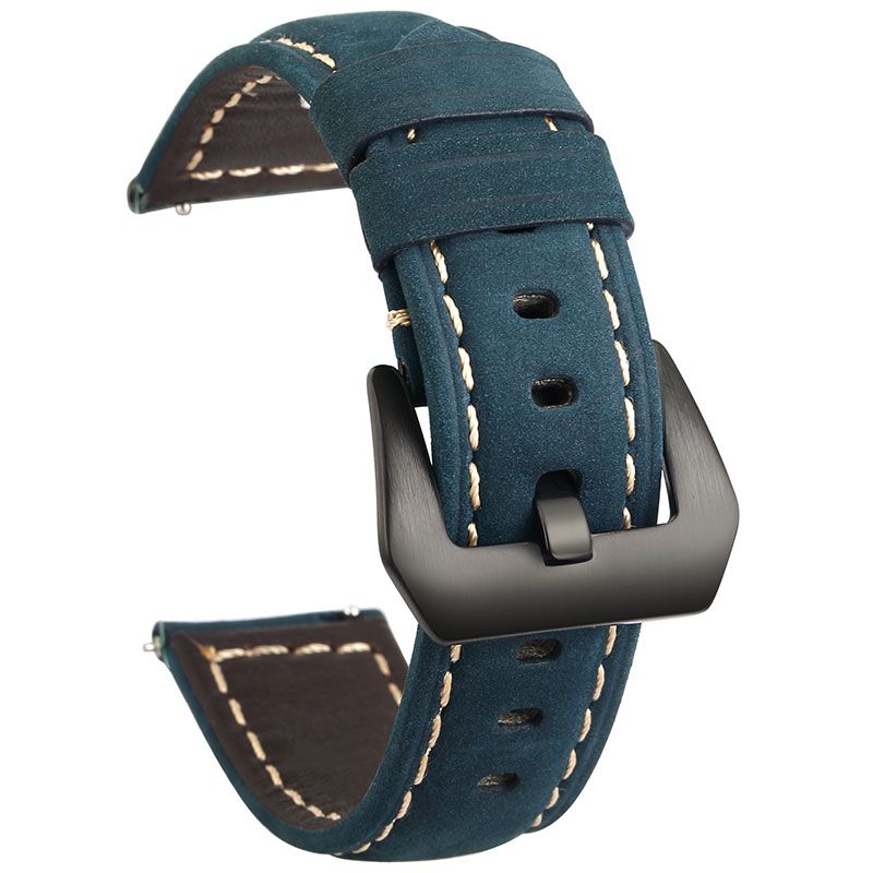 20mm 22mm  Leather Watch Band For HAUWEI Amazfit Huawei Samsung Galaxy Watch Active2 46mm 42mm Strap Replacement Straps