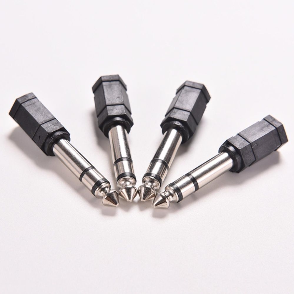 【MIGAPALAZA】 4X 6.5mm 1/4 Male to 3.5mm 1/8 Female Stereo Audio Mic Plug Adapter Mini Jack - intl