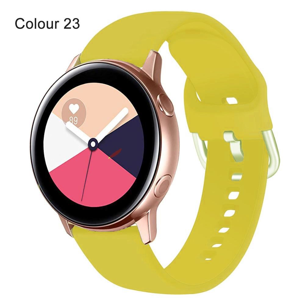 20mm Strap for Samsung Galaxy Watch Active 2 40/44mm Sport silicone bracelet 22mm Smart Wristbands for Samsung Gear S3 Watchband