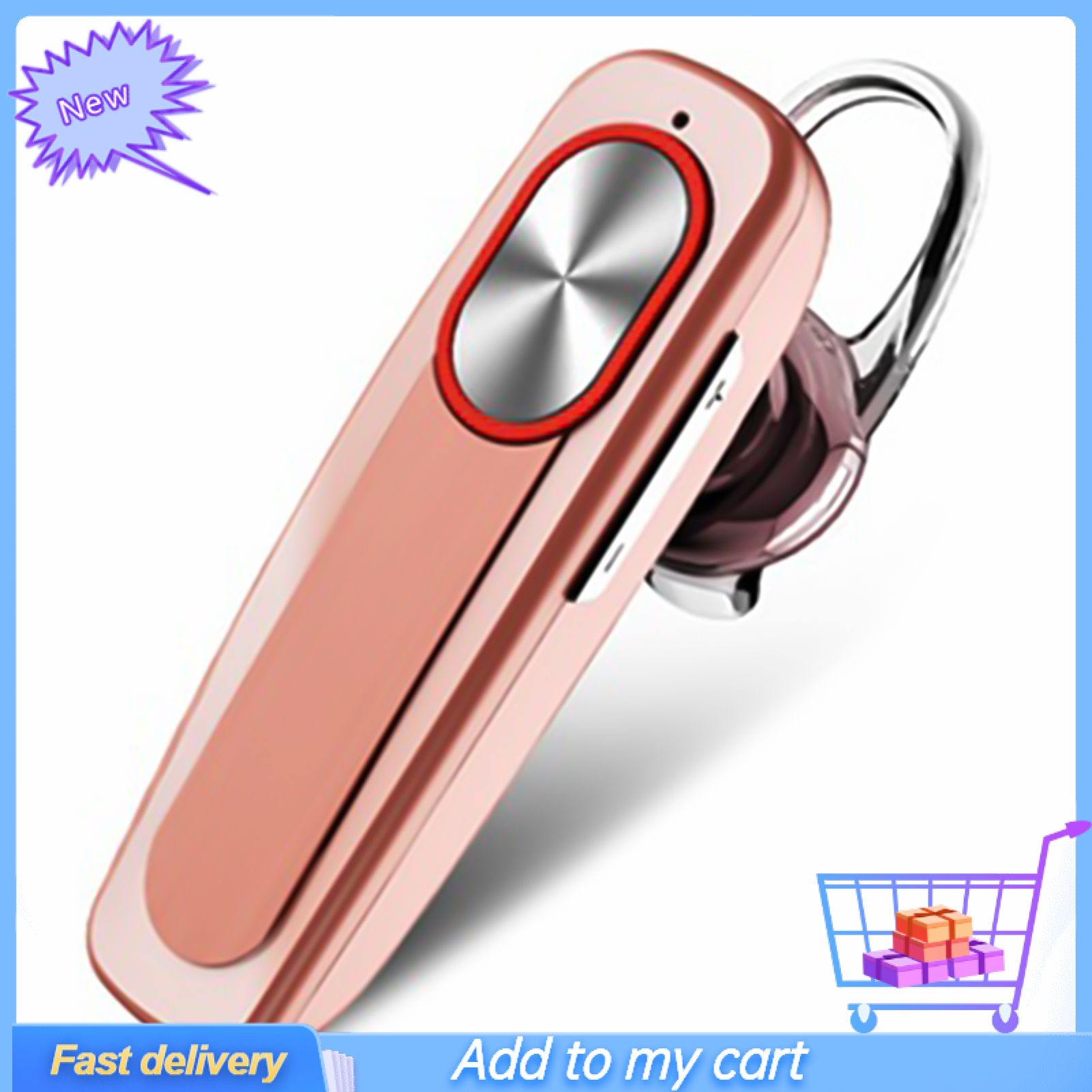 GreenForest L9 Wireless Bluetooth-compatible 4.1 Single Ear Earphone with Hands-Free Call Microphone