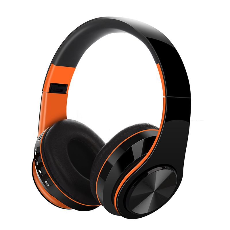 Yfashion Bluetooth V5.0 Headset Sports Folding Support For Plug-in Card Head-mounted Wireless Headphone color