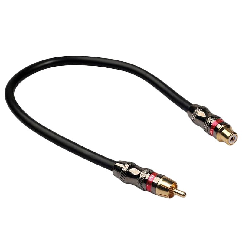 Rca Male To Rca Female Composite Extension Cable Cord Wire Line Hifi Grade Plug Thickness Zinc Alloy Castin for Dvd