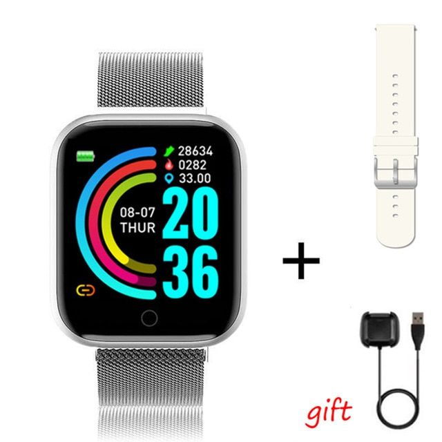 Smart Watch Women Android Heart Rate Blood Pressure Monitor Fitness Tracker Bluetooth Waterproof Sport Watch for Men Bracelets