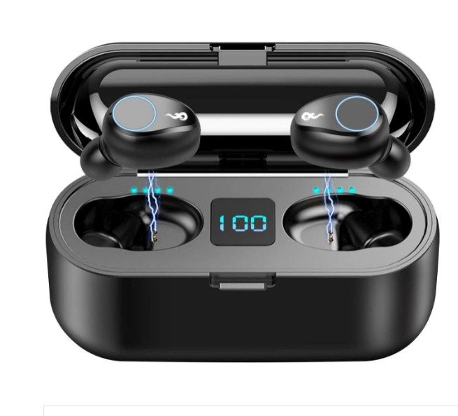 F9 TWS Wireless Stereo Bluetooth 5.0 Waterproof Touch Charging Sports Headphones