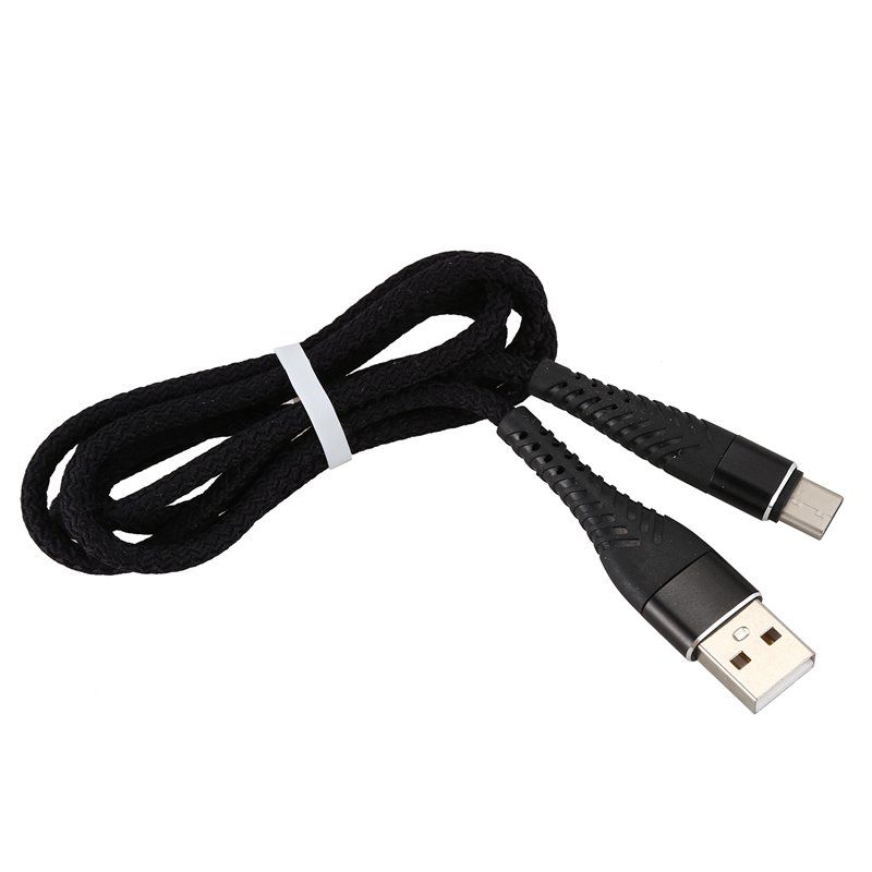 Usb Type C Cable 1 Pack (3Ft) Nylon Braided Usb A To Usb C Charger Cable Fast Charging Cord For Samsung Galaxy Note 8 S8 Plus, Lg G5 G6 V30, Htc 10, Nexus 5X/6P-Black