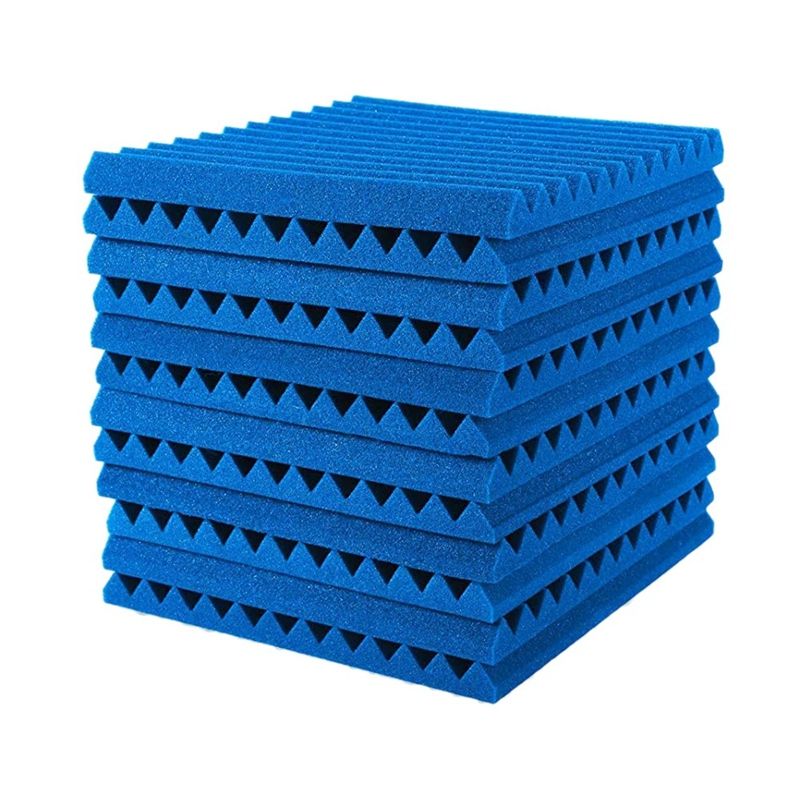 24 Pack Acoustic Foam Panels 1X12X12 Inches,with Fire Sound, for Home