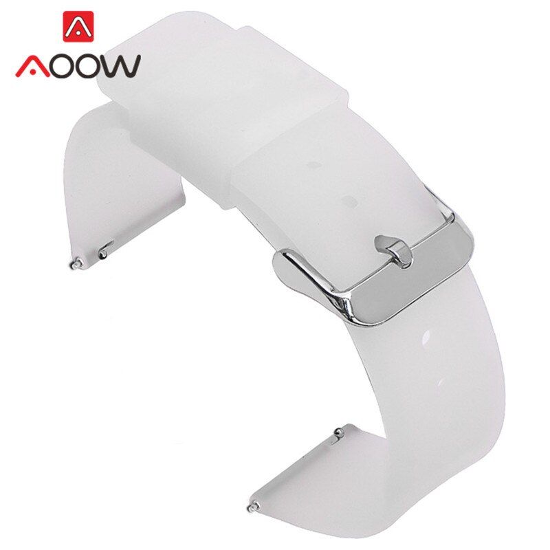 14 16 18mm 20mm 22mm 24mm Sport Silicone Strap Waterproof Replacement Band for Samsung Galaxy Watch3 Active2 Huawei gt 2 Amazfit