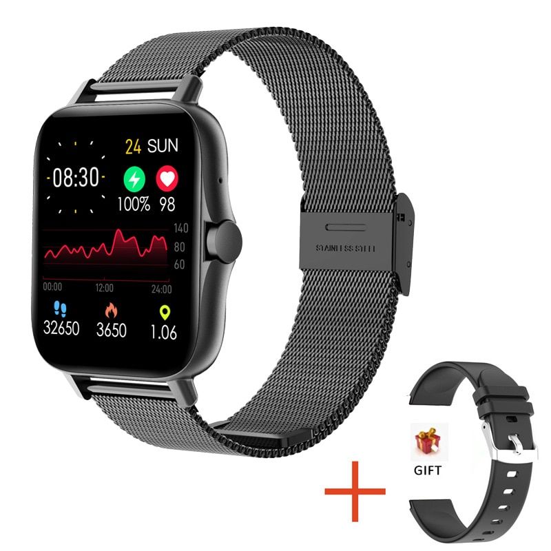 Smart watch Men Smartwatch men Bluetooth-compatible Call Watch Waterproof Fitness  Music Control Body Tature Measure