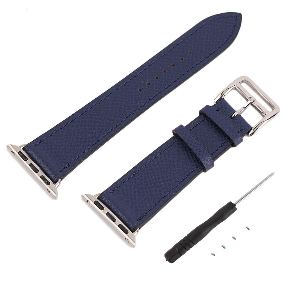 MA Leather Strap Cuff Bracelet Watch Bands Fashion Design For 38mm 42mm Iwatch