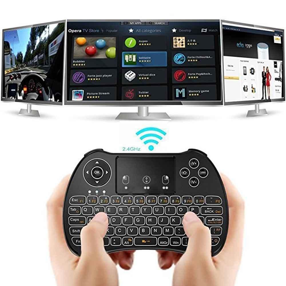 White Backlight Air Mouse Wireless Mini Keyboard H9 Remote Control ( white backlight)
