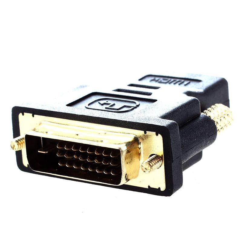 DVI to HDMI conversion adapter "HDMI: Female" "DVI 24 pin: male"