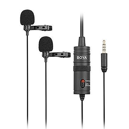 BOYA BY-M1 DM Dual Head Stereo Recording Condenser Microphone