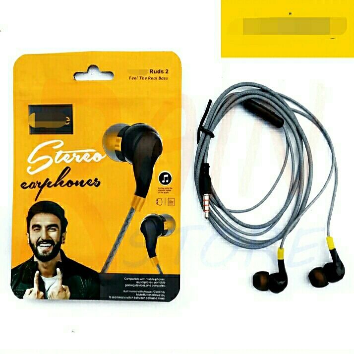 RUDS 2 Wired Earphone with Mic Ear Buds Supper Sound Quality