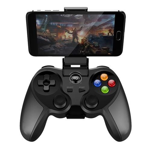 iPega PG-9078 Wireless Bluetooth Gamepad Game Controller with Adjustable Holder Hall Sensor - Black