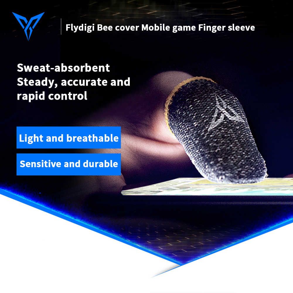Flidigi WASP PUBG Mobile Gaming Finger Sleeves - Black Colour / Sweatproof Gloves for PUBG Mobile Gaming - Black Colour