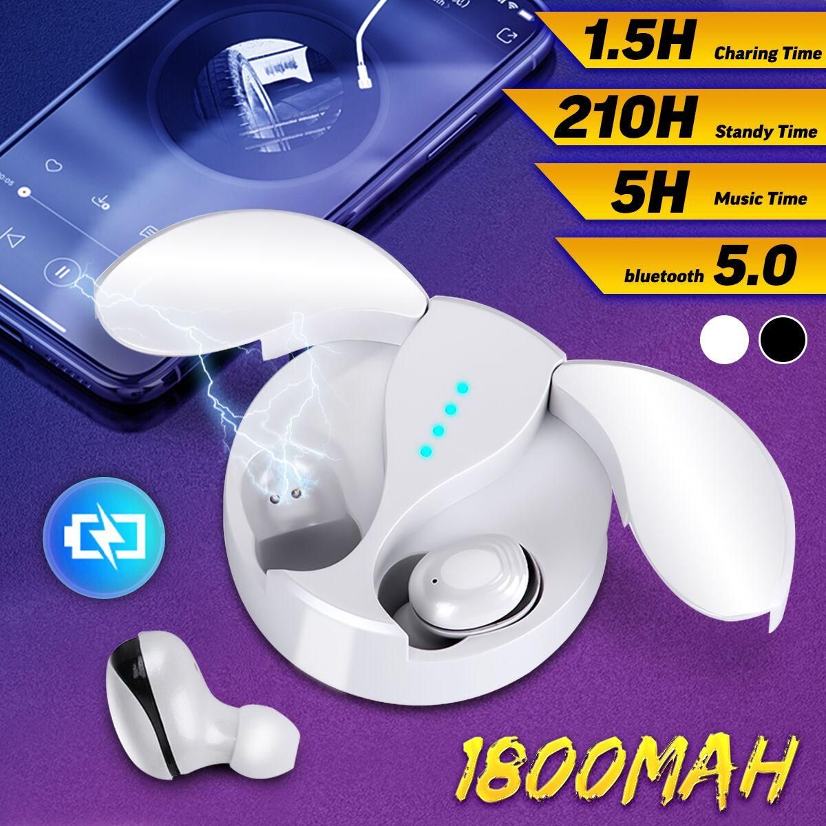 Economic TWS True bluetooth 5.0 Binaural Wireless 3D Stereo Earbuds Headphones Waterproof