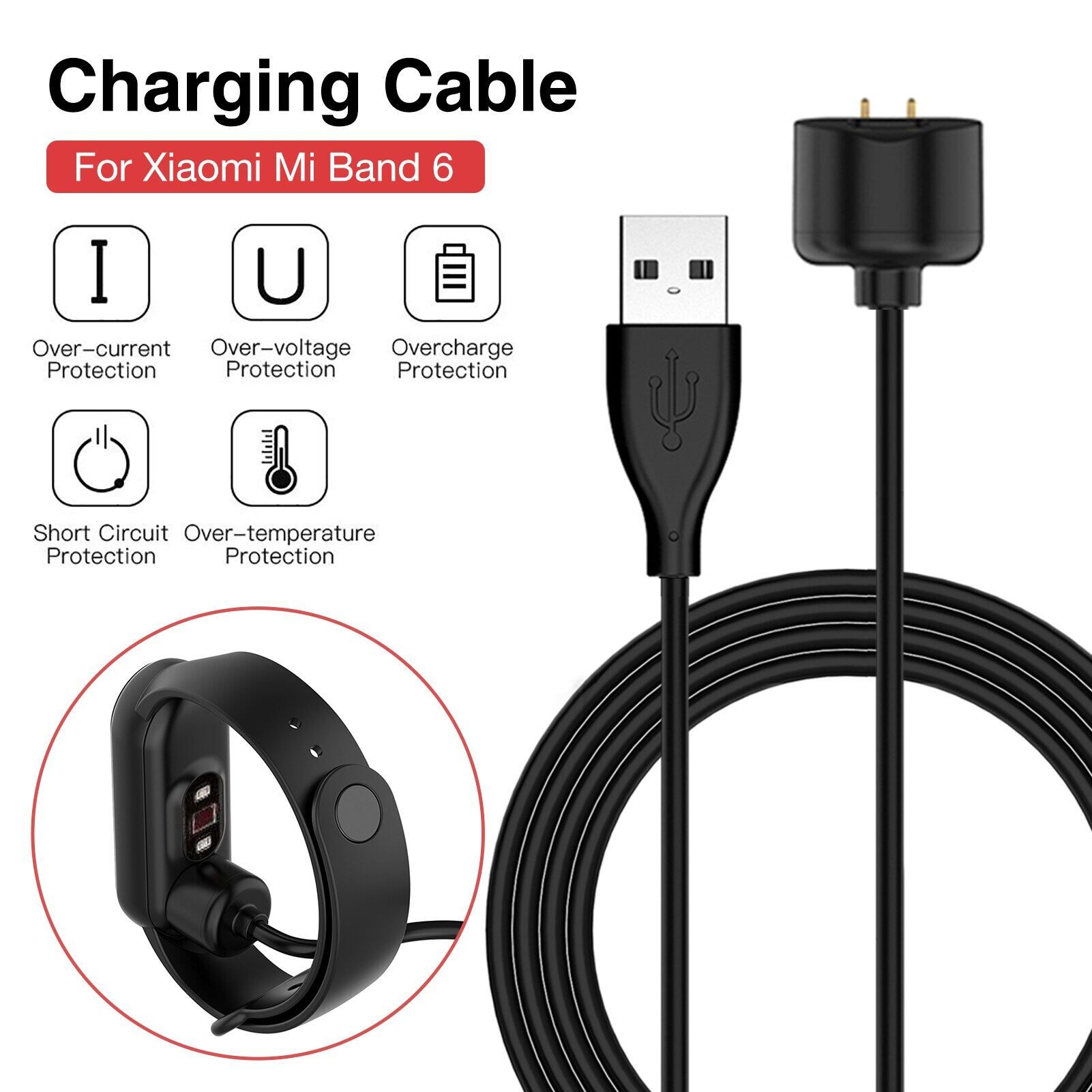 Band 6 Charger Cable high quality Smart watch Magnetic Dock Charging Adapter