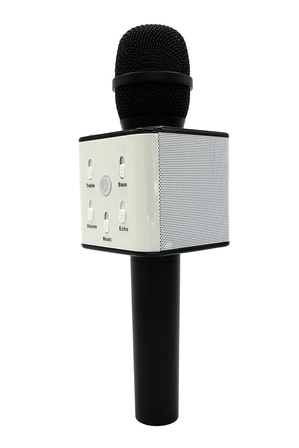 Portable Wireless Karaoke Microphone,Built-in Bluetooth Speaker K9
