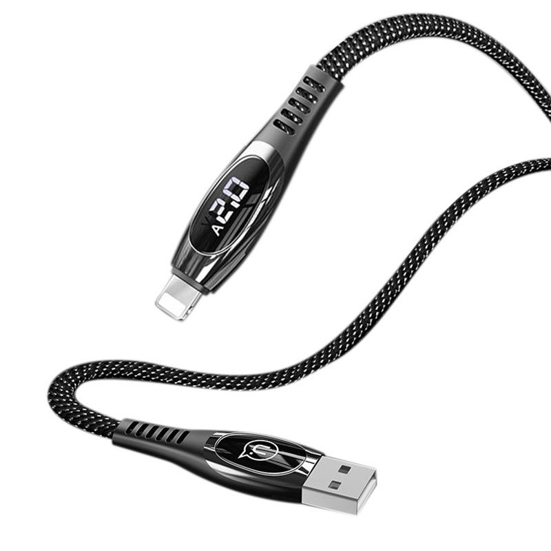 Geeignet für iPhone-Ladekabel Digitalanzeige-Datenkabel Geflochtenes