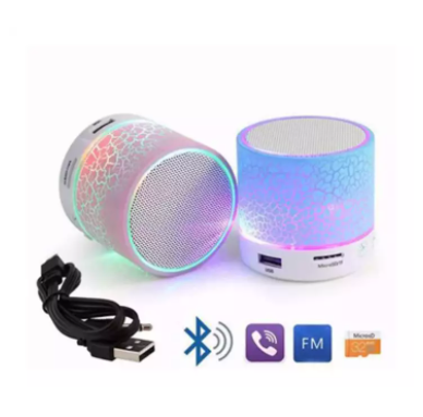 LED Light Mini Bluetooth Speaker - Blue