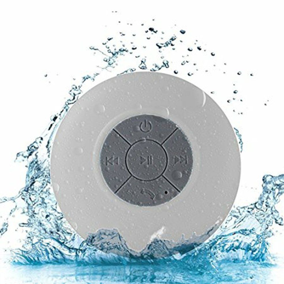 HA Portable Wireless IPX4 Waterproof Shower Speaker Handsfree Sucting Mic Car Bathroom Wireless Audio Transmission