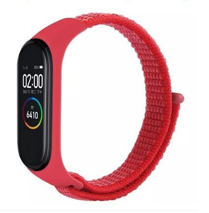 Mi Band 3 4 5 6 Nylon Febric Sport Strap watch Silicone wrist strap