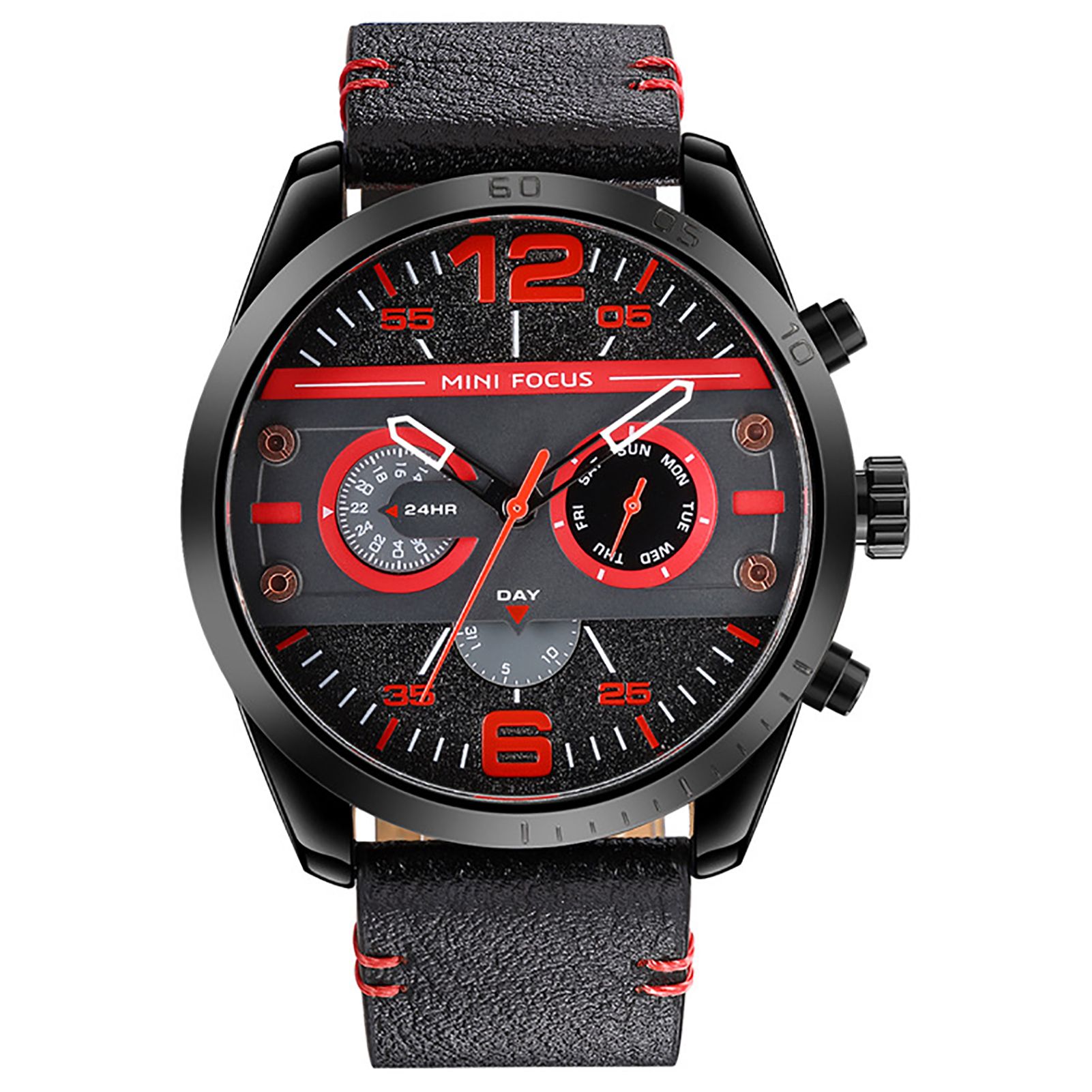 MINI FOCUS Men Fashionable Waterproof Business Sports Quartz Movement Wristwatch