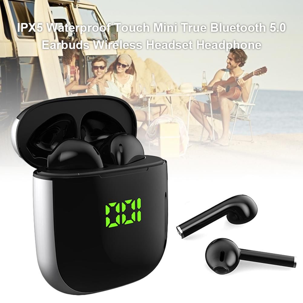TWS WK60 Wireless Bluetooth Earphone Waterproof Earbuds Sports Headset LED Display Headphones