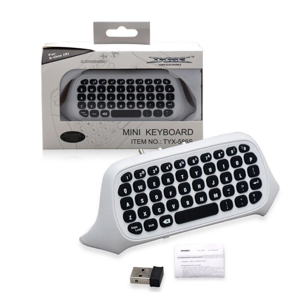 TE Wireless Chat pad Mini Game Keyboard with Audio/Headset Jack for Xbox One