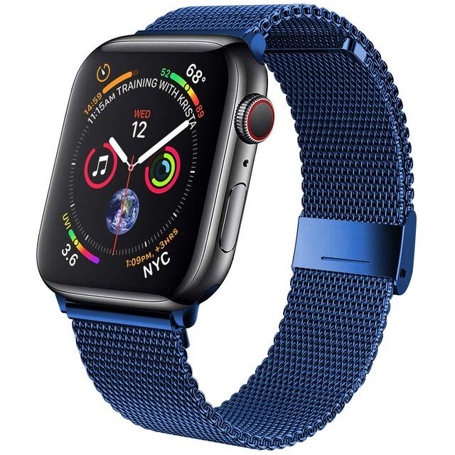 Milanese loop strap For Apple Watch Band 42mm 38mm 40mm 44mm Metal Stainless Steel Watchband Bracelet For iWatch Series SE 6 5 4