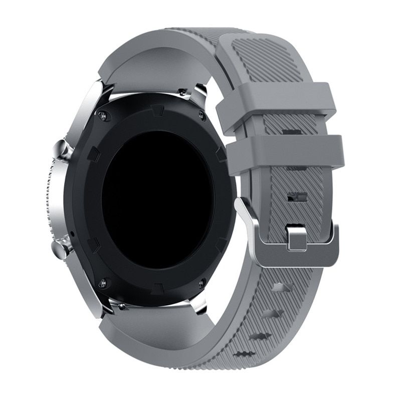 22mm silicone band for Samsung Galaxy Watch 46mm/Gear S3 Frontier/Huawei Watch GT GT2 46mm/Huami Amazfit GTR 47mm correa strap