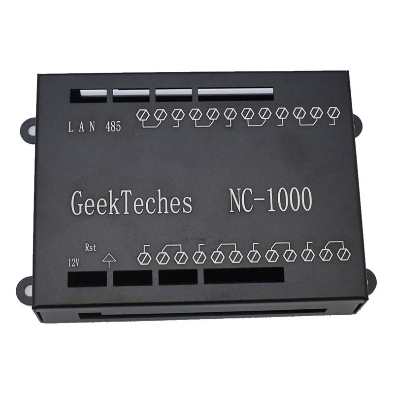 NC-1000 RJ45 Network Relay Control Board 8 Channel WiFi Remote Controller Networking Controller Case Black