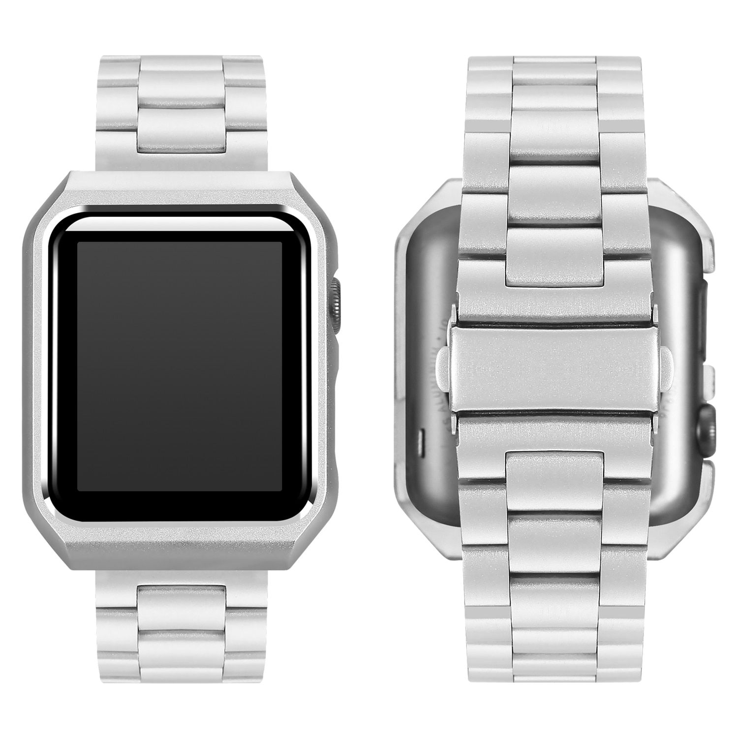 Stainless Steel Strap+Case For apple watch 6 SE 5 4 band 40mm 44mm Metal bracelet Bumper frame Cover for iwatch band 38mm 42mm