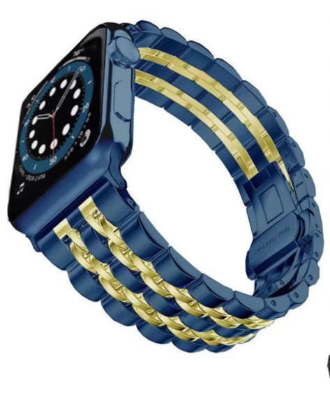42/44mm, Upgraded Version Stainless Steel Link Bracelet iWatch Band Series 6/5/4/3/2/1