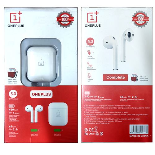 Oneplus AirBuds TWS BT Version 5.0 450mAh long lasting Battery