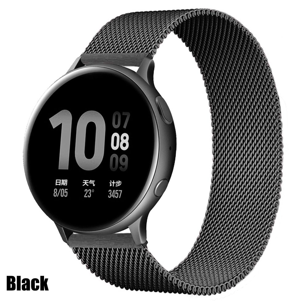 Magnetic loop for Samsung Galaxy Watch Active 2 3 44mm 45mm 46mm Amazfit gts 2 Bip 20mm 22mm Bracelet hauwei watch gt 2 3 Strap